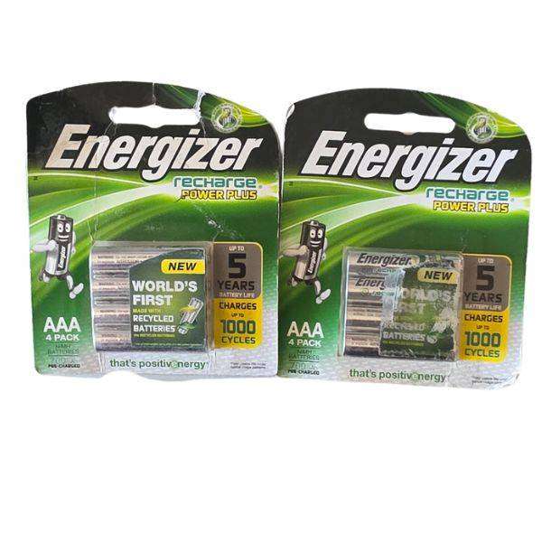 Energizer Recharge Power Plus AAA Batteries Bundle - 8 Batteries Total