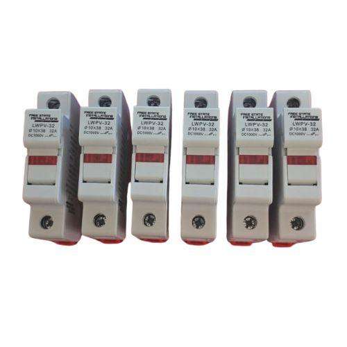 Bundle Deal: 6x Fuse Holders + 6x 15A Fuses | 1000V DC | Solar / Industrial