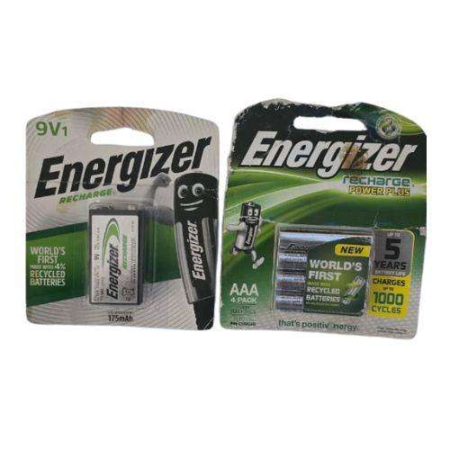 Energizer Recharge Extreme Bundle - (4 Pack AAA+ 1 x 9VOLT Pack)