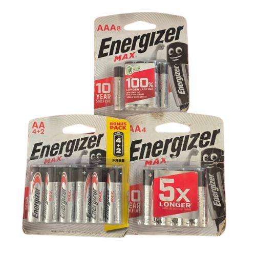 Energizer Battery Bundle - AA 10 Batteries + AAA 8 Batteries