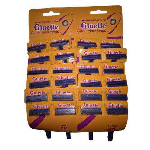 Gluelte Disposable Razors  12 Twin Packs (24 Razors Total)