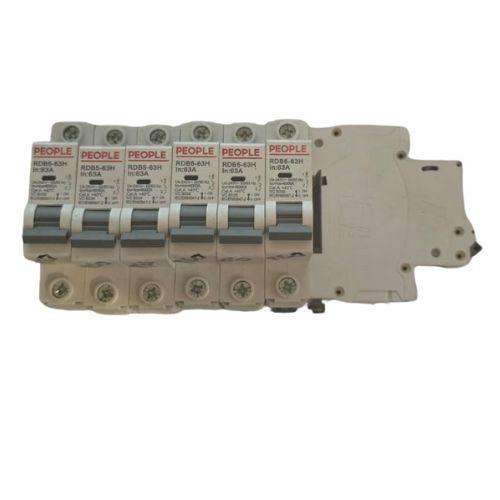 Bundle of 8x Circuit Breakers  People RDB6-63H | 63A | 1P | Brand New