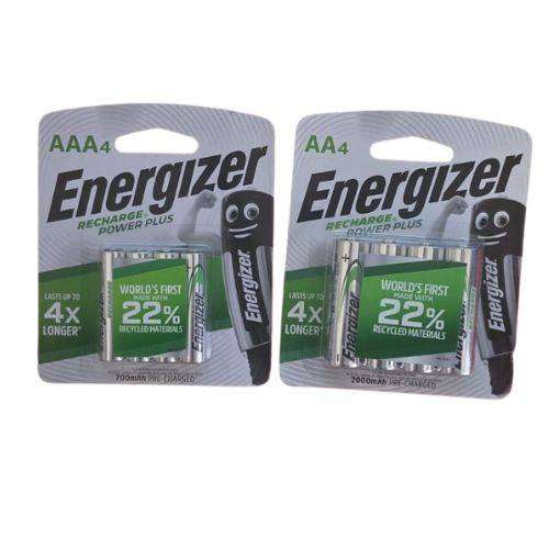 Energizer Recharge Power Plus Bundle - 4 Pack AAA+ 4 Pack AA
