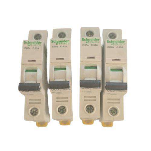 Schneider iC60a miniature circuit breakers 4x 63amp Bundle
