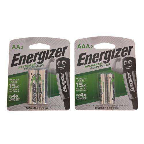 Energizer Recharge Power Plus Bundle - (2 Pack AA+ 2Pack AAA)