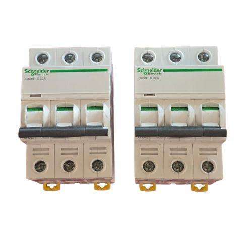 Schneider 3-Pole Circuit Breakers  32A (Qty: 2)