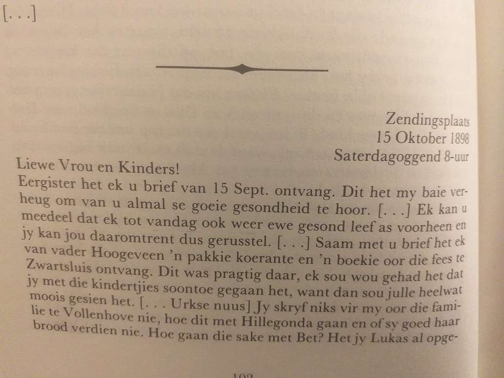 Briewe uit ou Transvaal (Jan Hoogeveen)