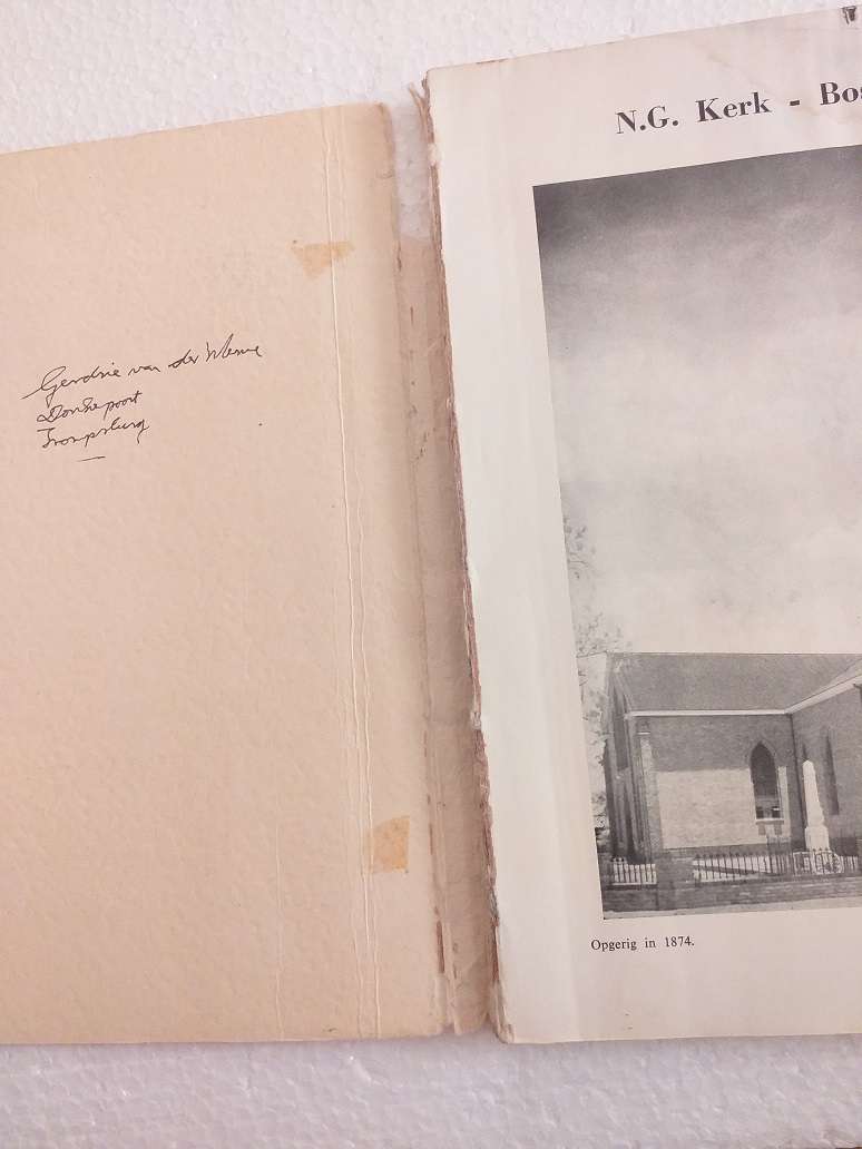 Boshof Eeu van Genade 1856-1956 *** LEESKOPIE ***