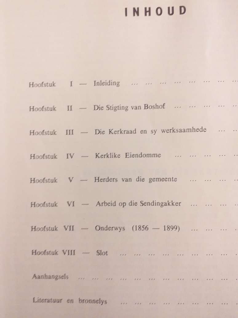 Boshof Eeu van Genade 1856-1956 *** LEESKOPIE ***