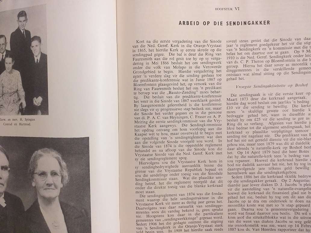 Boshof Eeu van Genade 1856-1956 *** LEESKOPIE ***