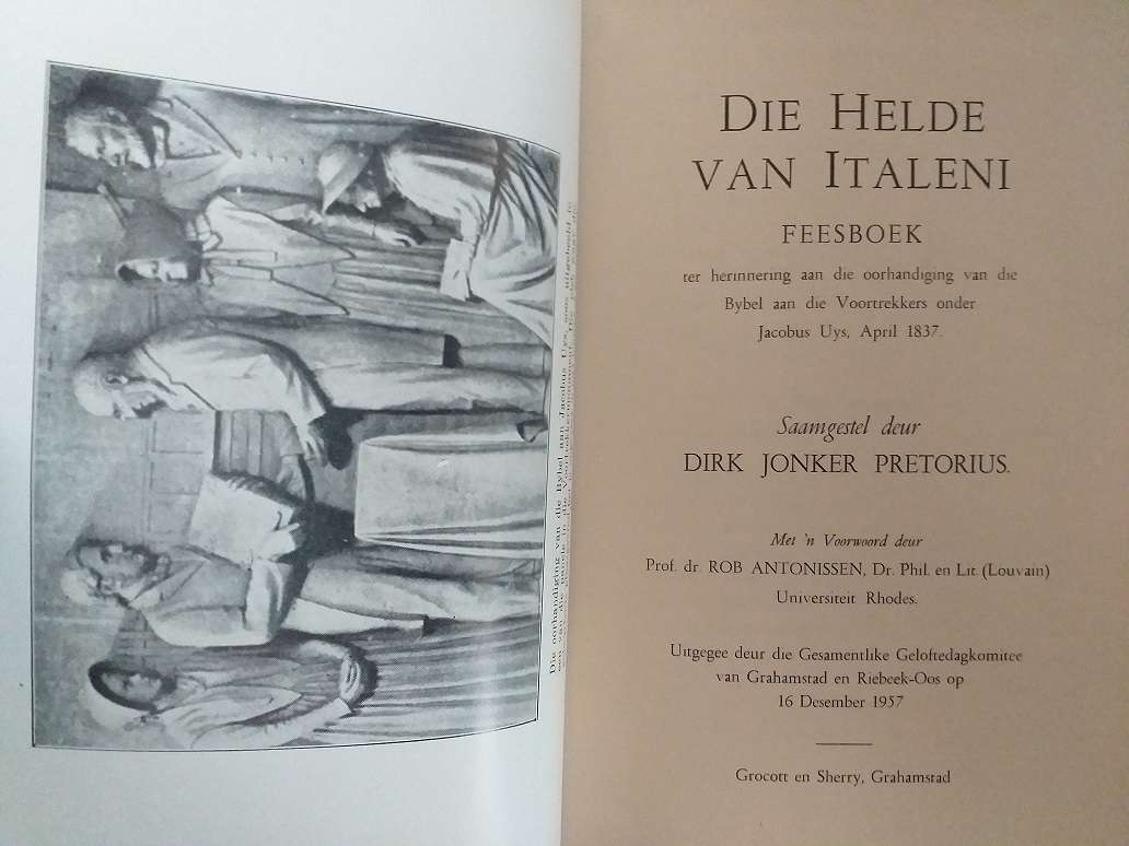 Die helde van Italeni (Jonker Pretorius)  Piet Uys Voortrekker geskiedenis
