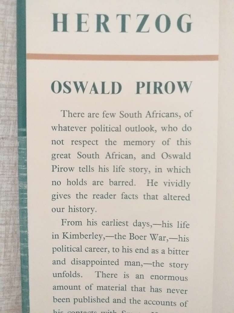 James Barry Munnik Hertzog (Oswald Pirow)