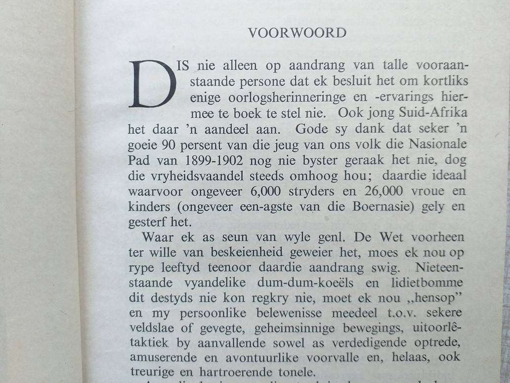 Met Generaal de Wet op kommando (deur sy seun Izak JC de Wet)