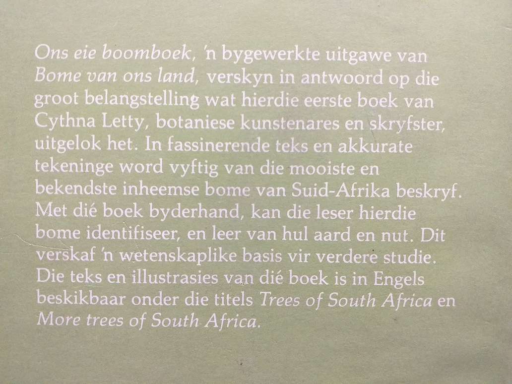 Ons eie boomboek (Cythna Letty)