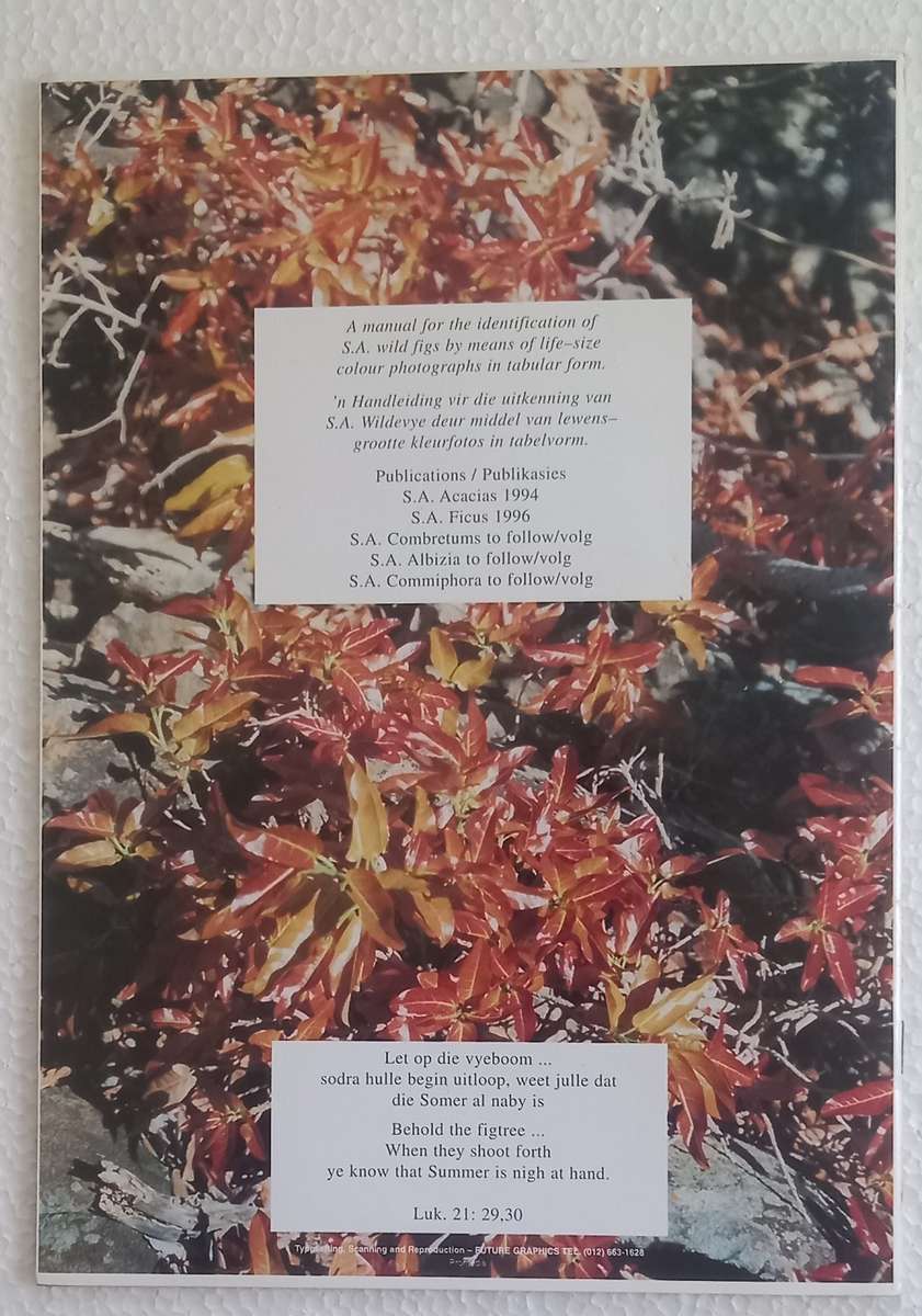 SA Ficus Identifikasiegids Identification Guide (Marthinus Steyn) SA Acacia Identifikasiegids