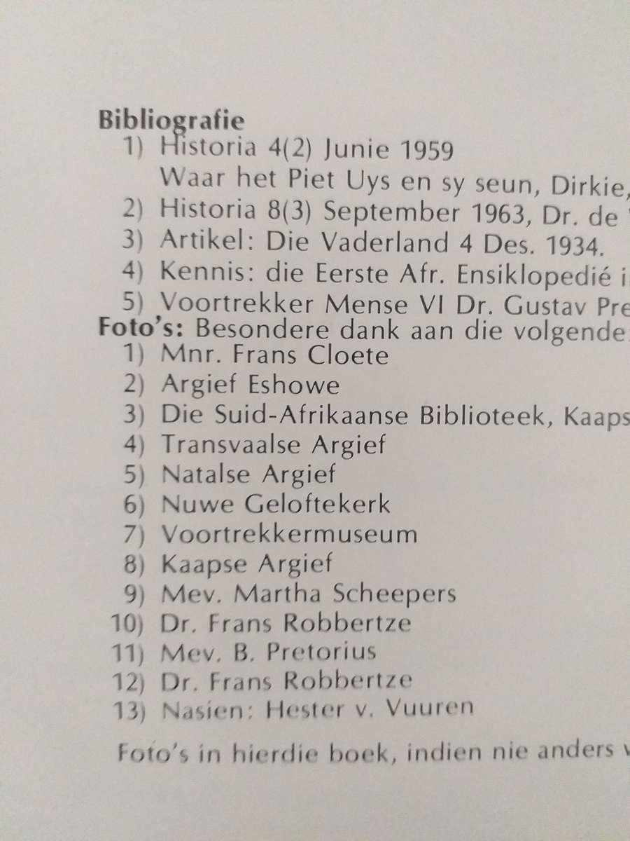 Die Sterfplek van Dirkie Uys (FP du P Robbertze) GETEKEN OUTEUR EERSTE UITGAWE