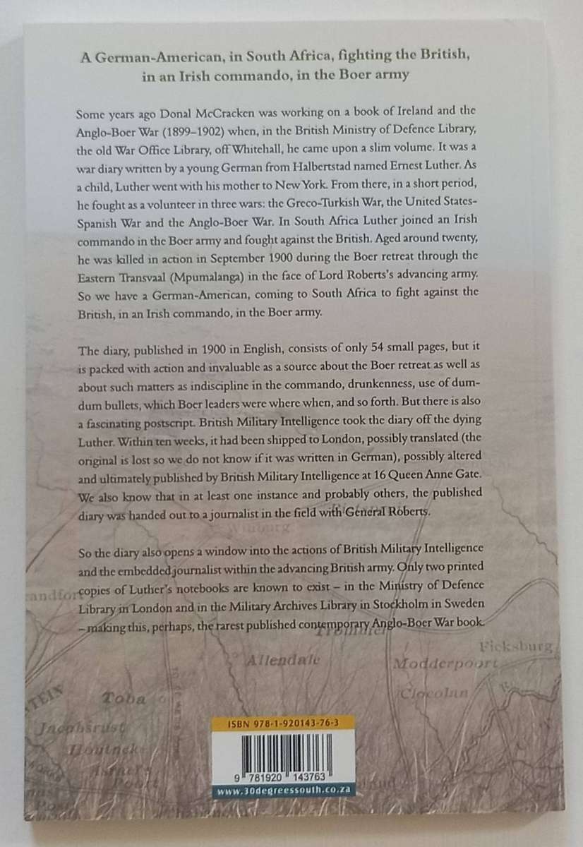 Teddy Luther's War (Donal McCracken) Anglo Boer War