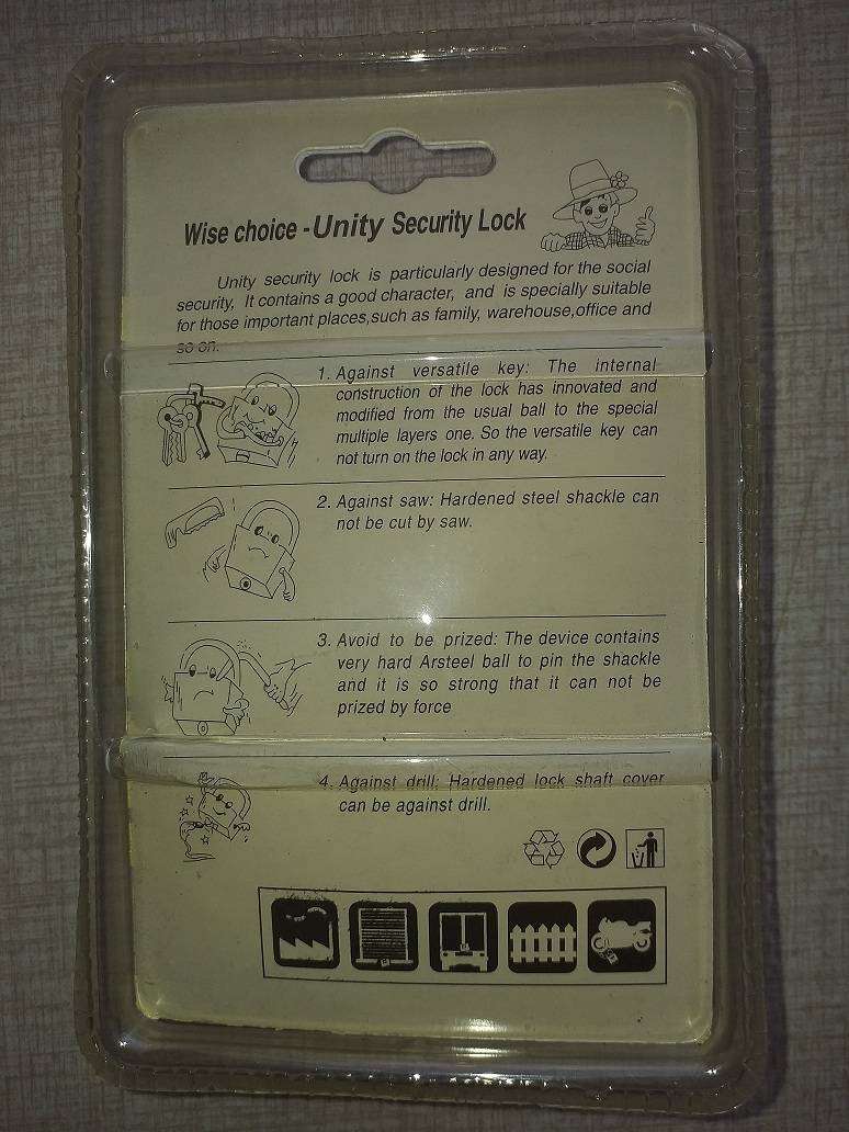 Unity ring lock 70mm NEW OLD STOCK