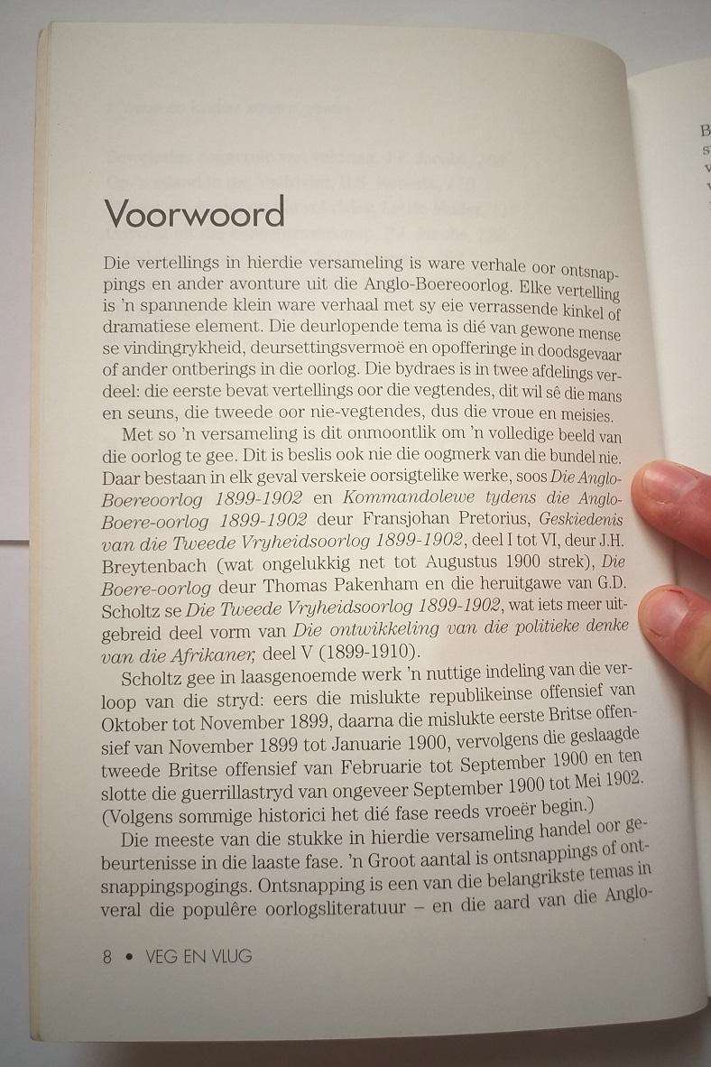 Veg en vlug (JC Steyn) Ware verhale uit die Anglo Boereoorlog