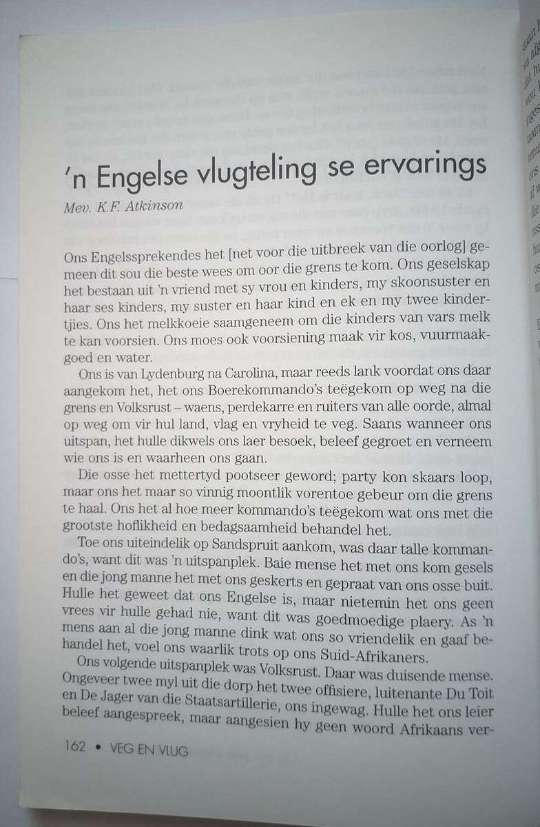 Veg en vlug (JC Steyn) Ware verhale uit die Anglo Boereoorlog