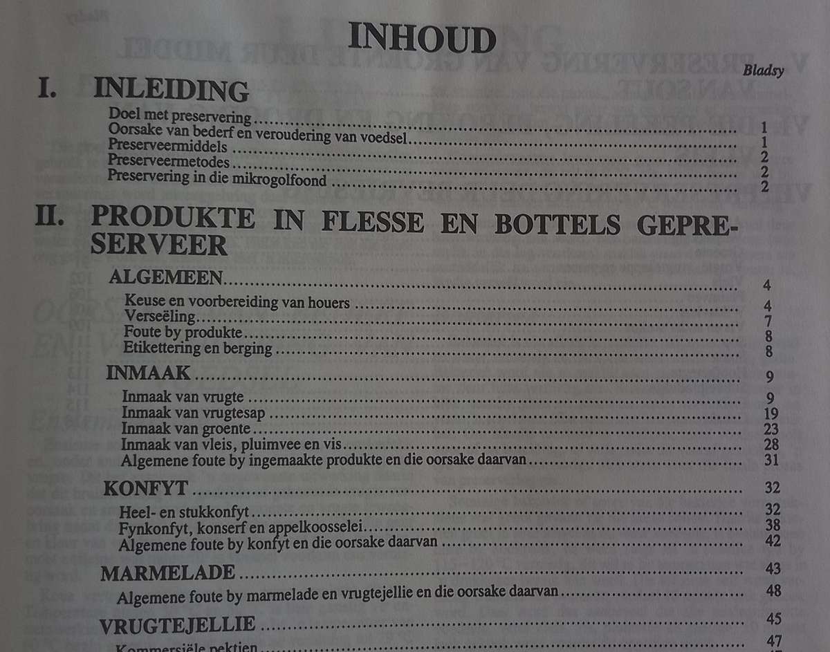 Voedselpreservering (Volksraad Tuisteskepping) 1986