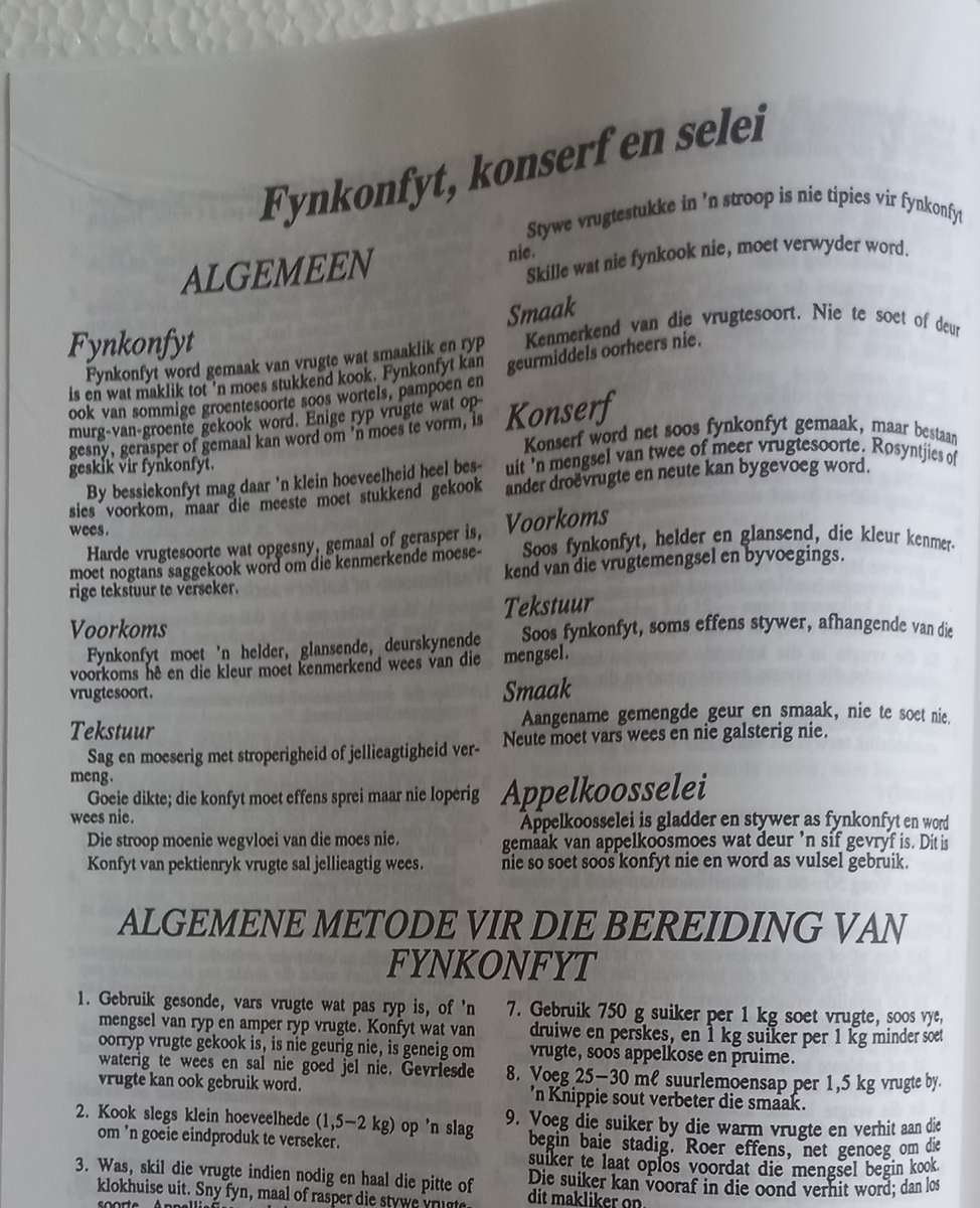 Voedselpreservering (Volksraad Tuisteskepping) 1986