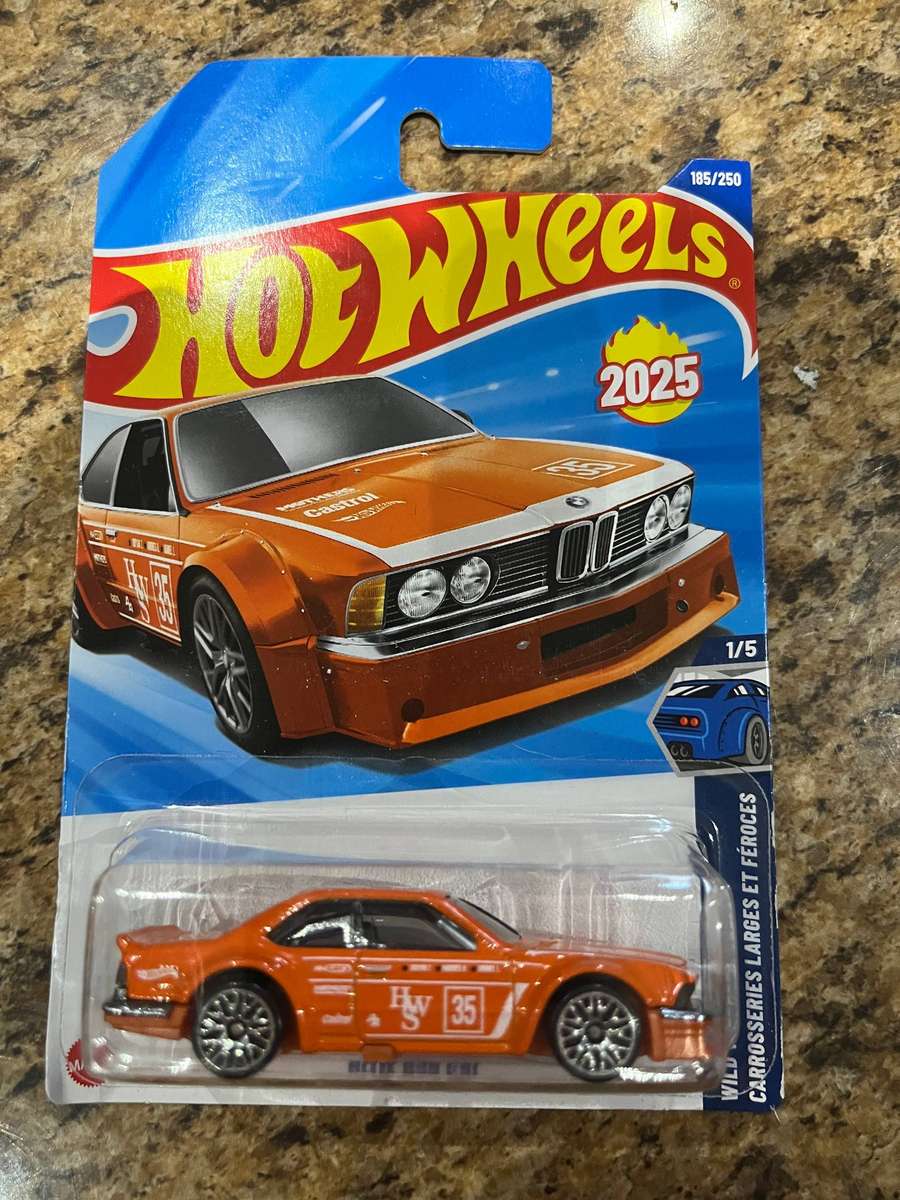 Hot wheels BMW  635 orange  Long card import