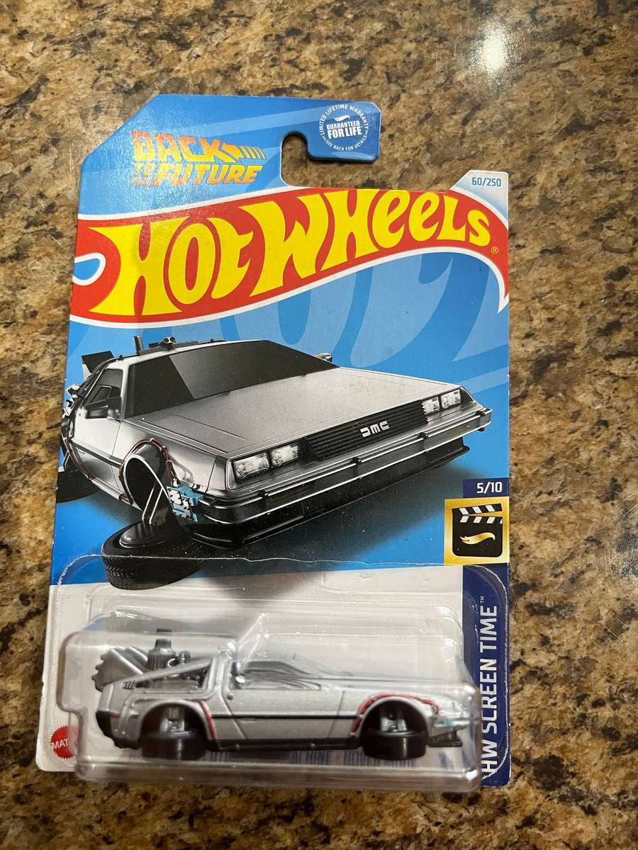 Hot wheels back to the future long card import.