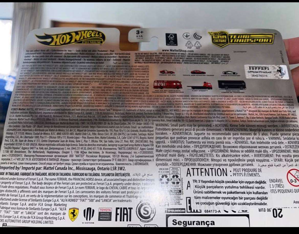 Hot wheels Ferrari with transporter