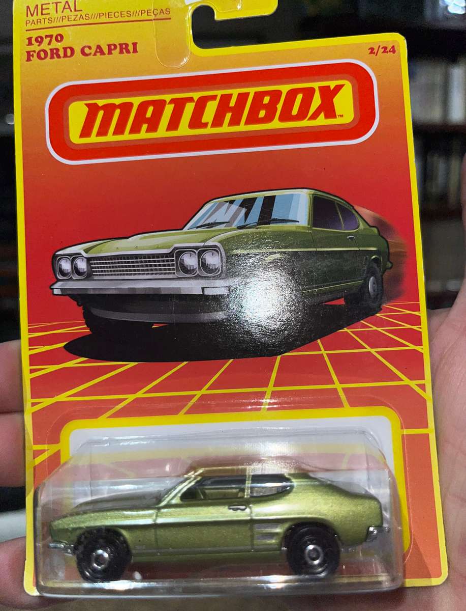 Matchbox ford capri green