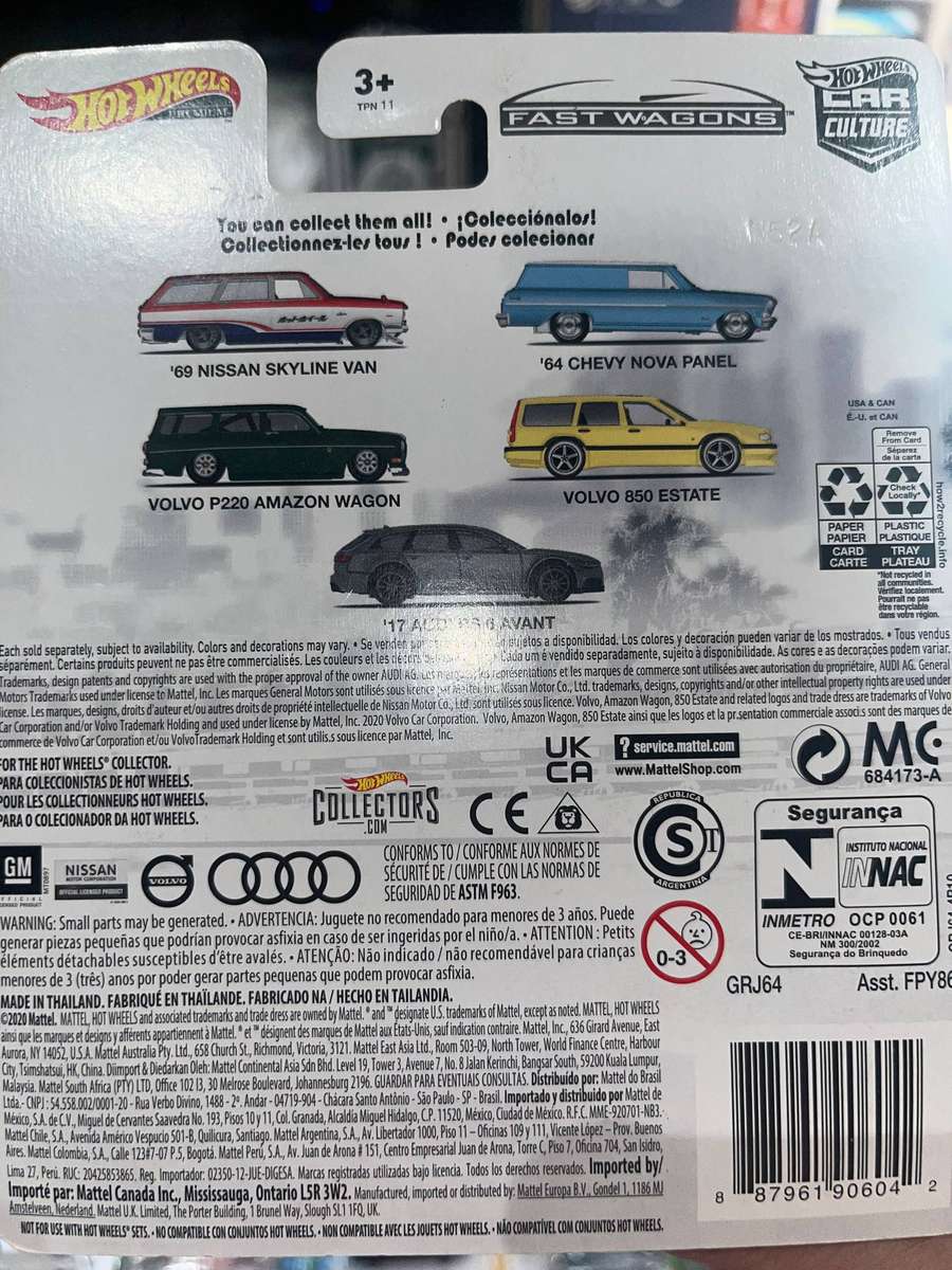 Hot Wheels Volvo.  Fast wagons