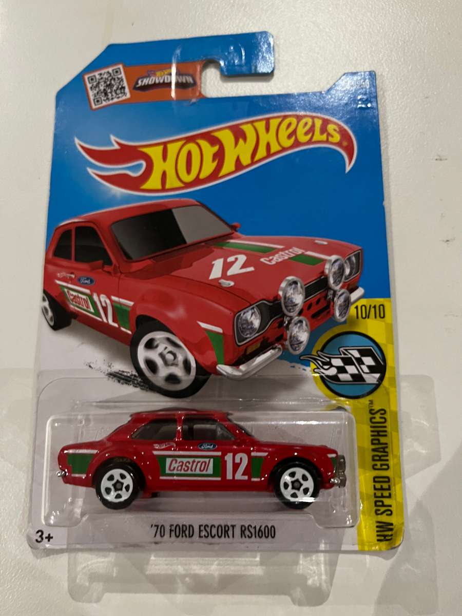 Hot wheels Ford escort red.  Scarce