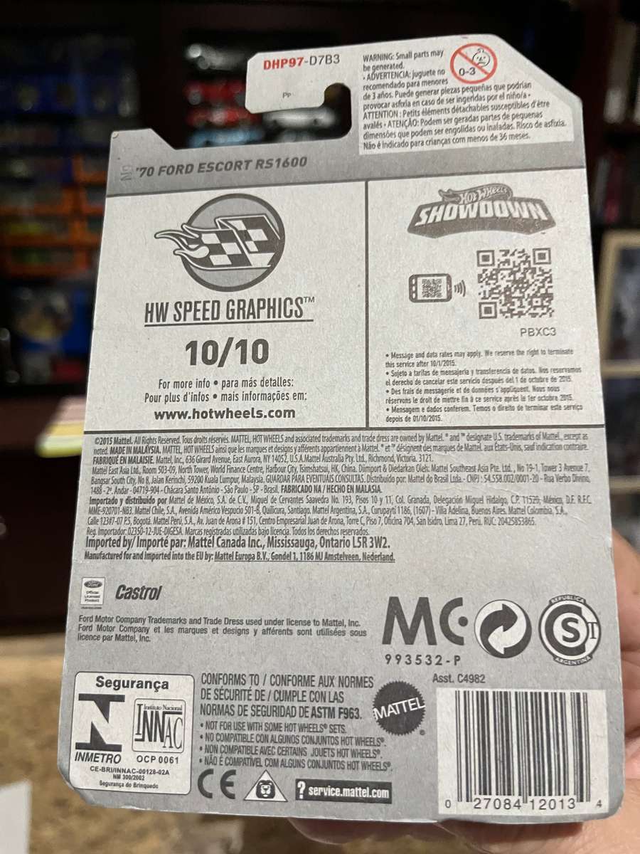 Hot wheels Ford escort red.  Scarce