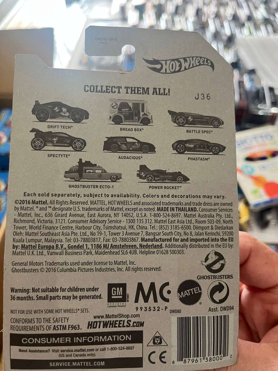 Hot wheels Ghostbusters set of 8