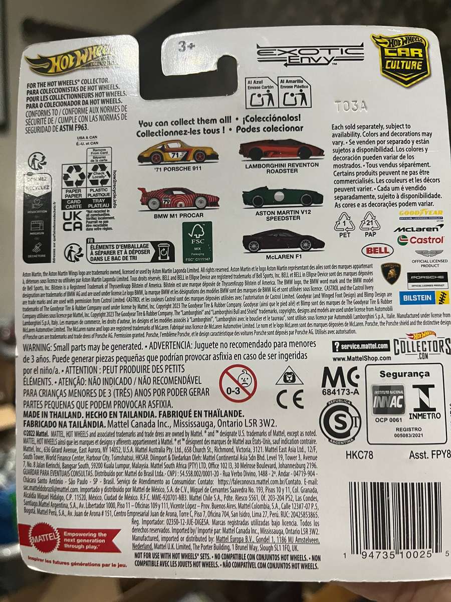 Hot wheels Car culture Exotic envy Aston Martin