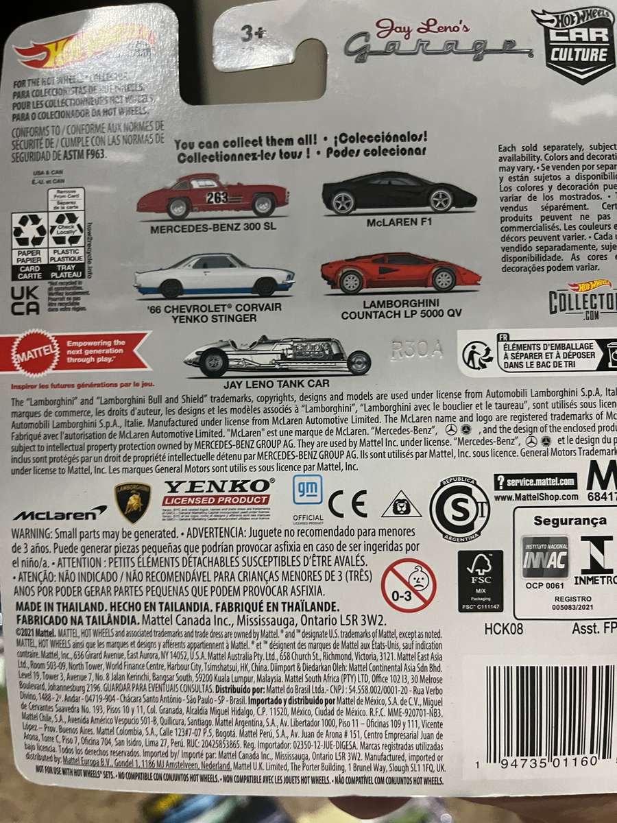 Hot Wheels Car culture Jay Leno Garage. McLaren