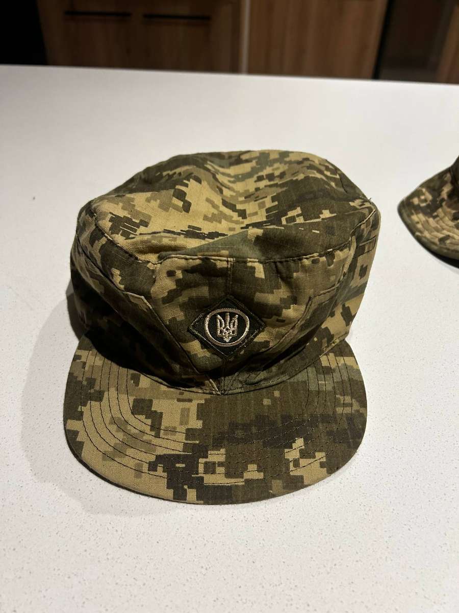 Ukrainian camouflage assault team cap