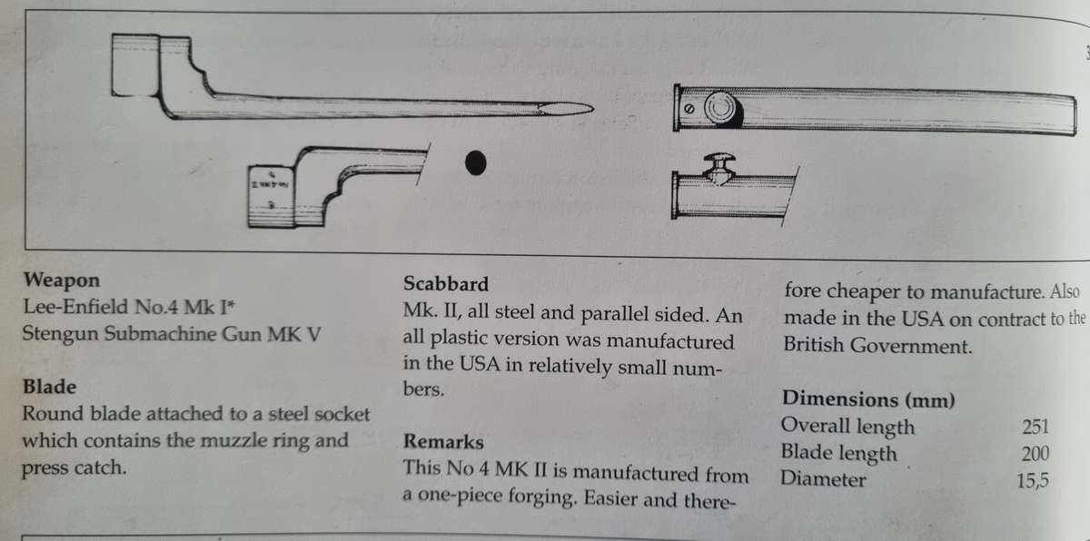 NO4 MK2 SAVAGE STEVENS BAYONET