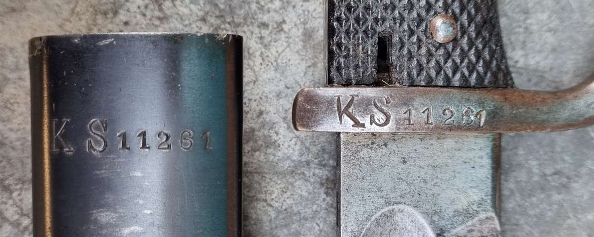 KS98 SAWBACK BAYONET USED BY SHUTZTRUPPE IN DSWA