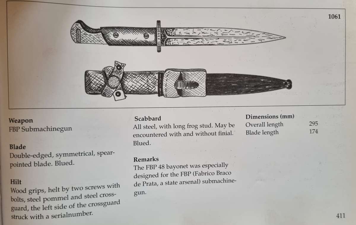 PORTUGUESE FBP BAYONET