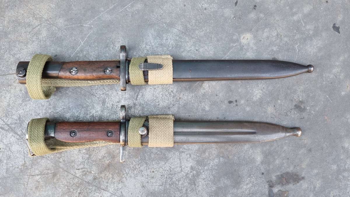 A HAKIM AND A FN49 EGYPTIAN BAYONET