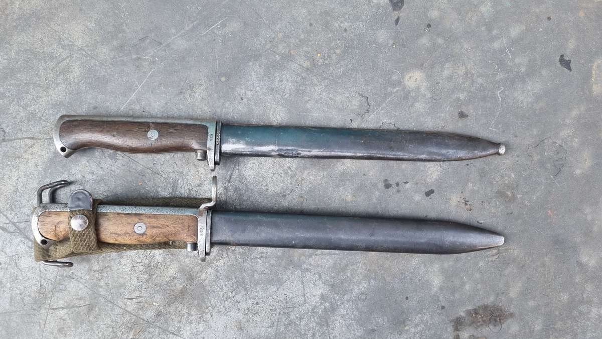 PAIR OF NORWEGIAN BAYONETS
