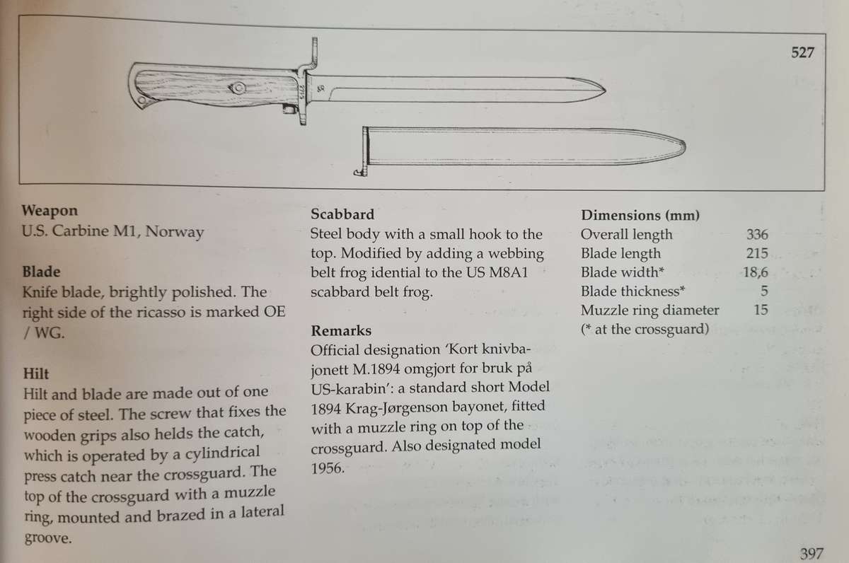 PAIR OF NORWEGIAN BAYONETS