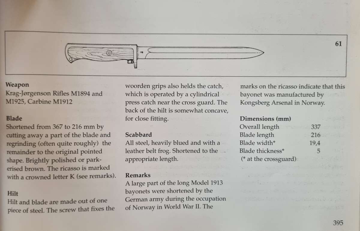 PAIR OF NORWEGIAN BAYONETS