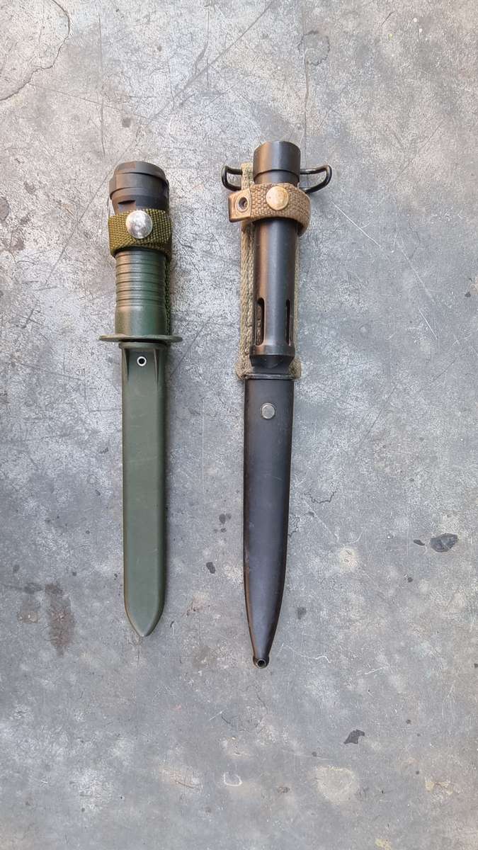 SWISS SIG 540 AND BELGIAN FN FAL C BAYONETS