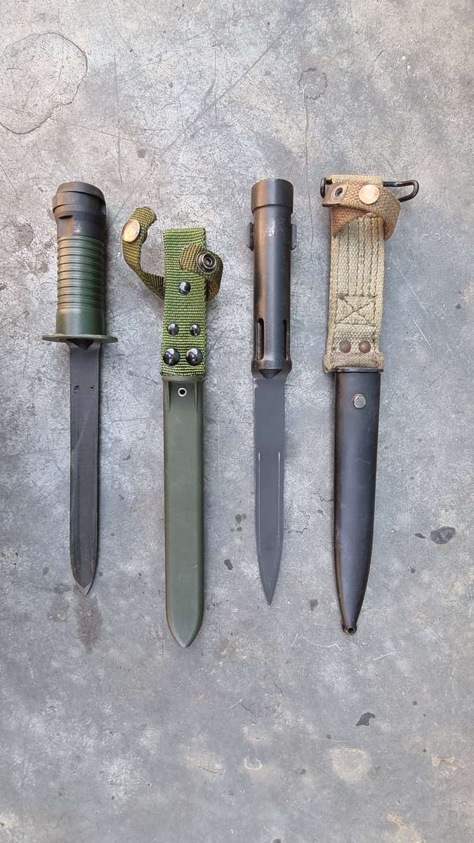 SWISS SIG 540 AND BELGIAN FN FAL C BAYONETS