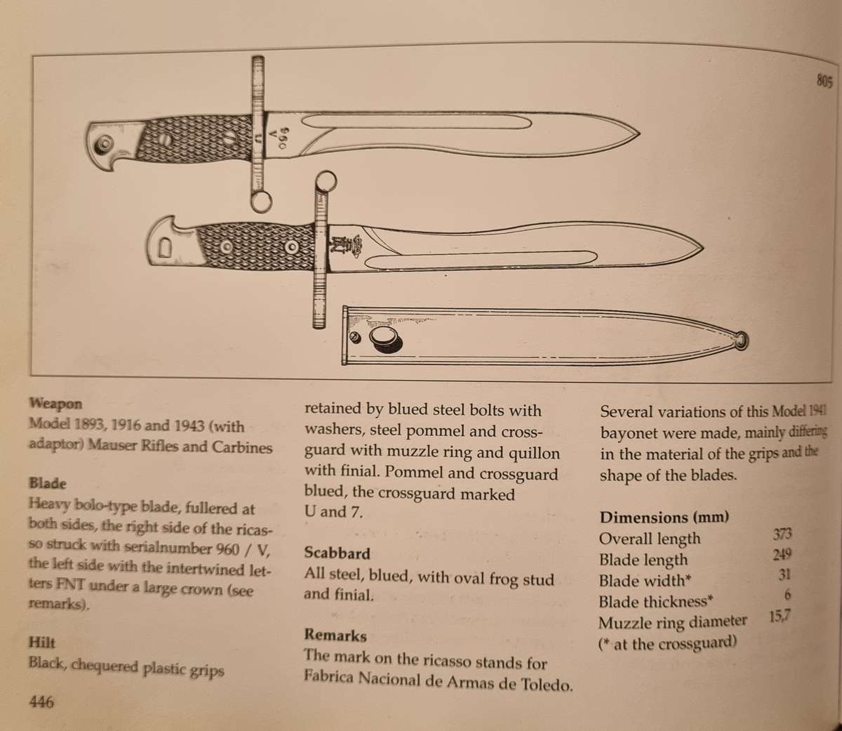 TWO SPANISH BAYONETS