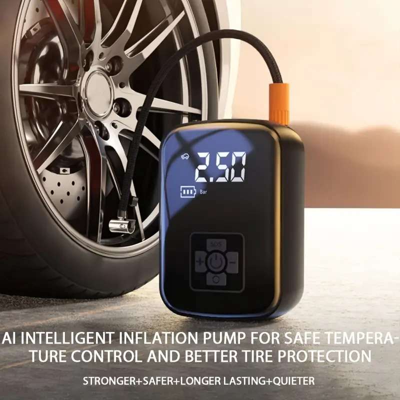 Portable Car Air Compressor Inflator Wireless