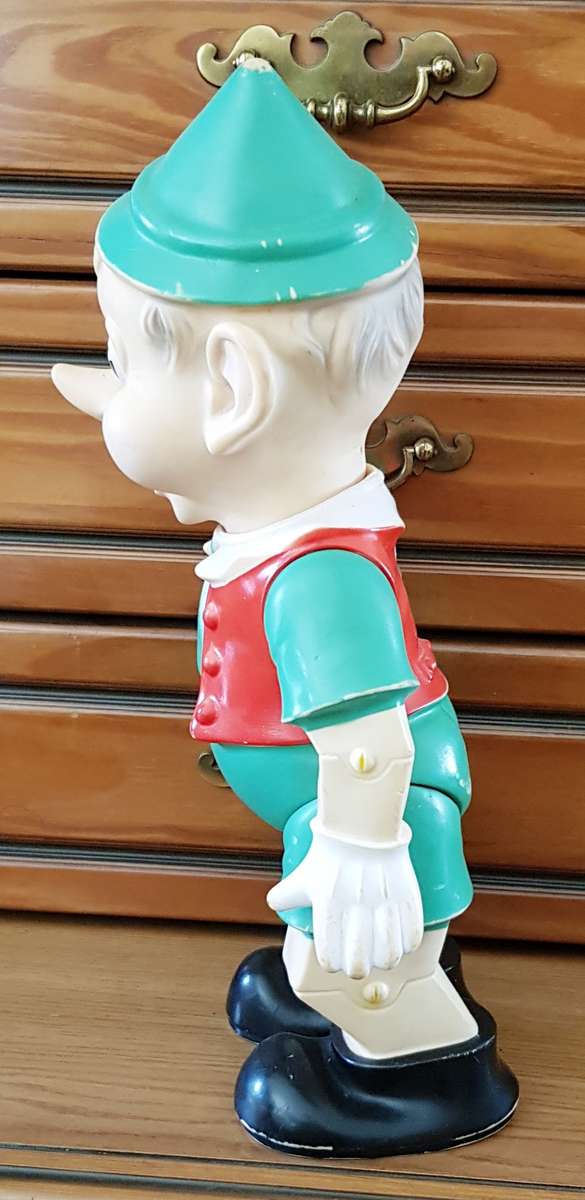 Rare PINOCCHIO rubber figurine (1960's) - good condition