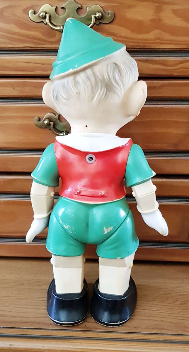 Rare PINOCCHIO rubber figurine (1960's) - good condition